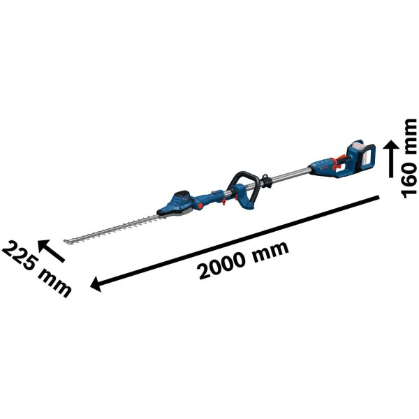 Акумулаторен телескопичен храсторез Bosch GHE 18V-50 FP, 18 V, 50 см, Solo